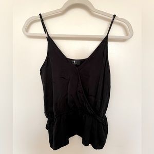 ✨SALE 5/$25✨ 7 For All Mankind Cupro Black Tank Top